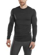 CEP cold weather merino shirt long sleeve für Männer in black