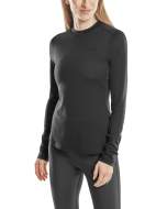 CEP cold weather merino shirt long sleeve für Frauen in black